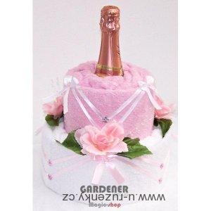 Ručníkové dorty se šampaňským