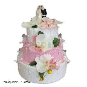 Svatební dorty z ručníků 