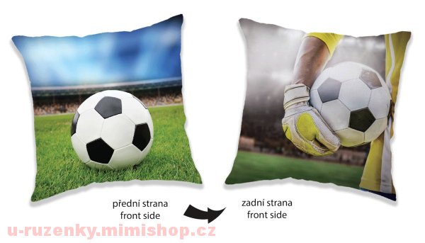 Polštářek Fotbal two sides 40x40 cm