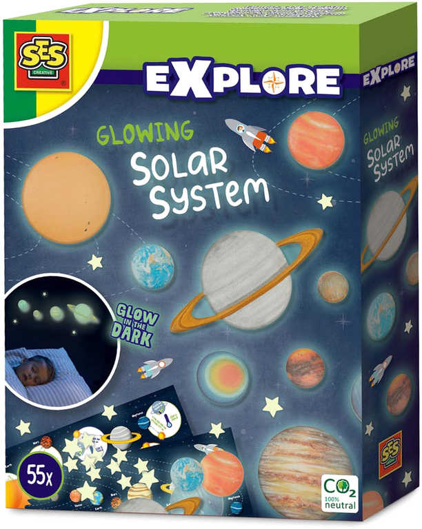 Explore Svítící planety dekorace nálepky svítící ve tmě