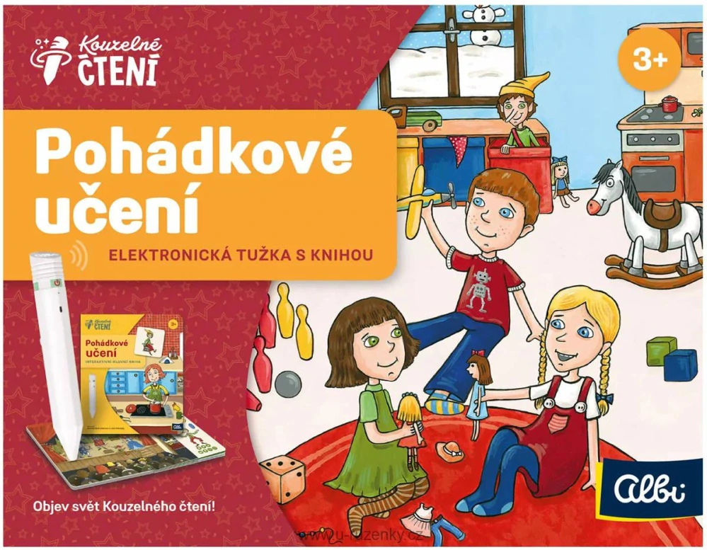 Kouzelné čtení elektronická tužka + kniha Pohádkové učení na baterie