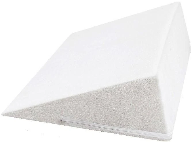 Froté klínový podhlavník 80x50 výška 20cm bílá