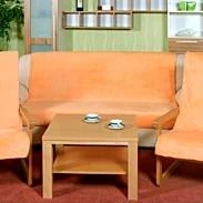 Souprava Korall micro 3+1+1 lososová 1 x 150x200 cm + 2 x 65x150 cm