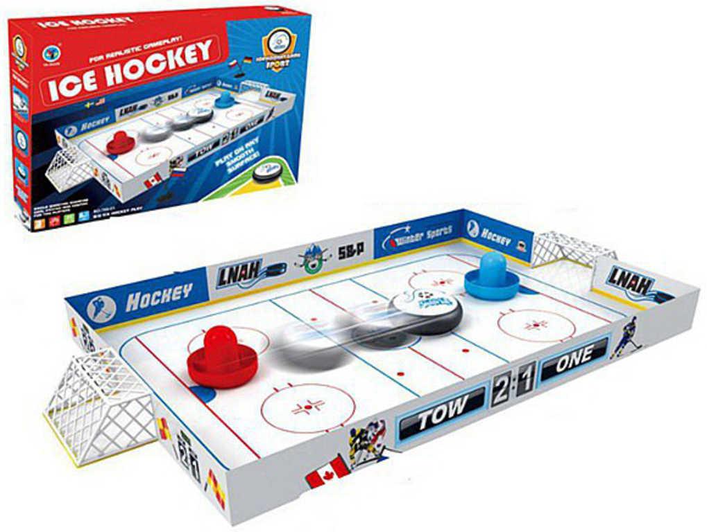 Hra Air Hockey lední vzdušný hokej na baterie 51x36cm