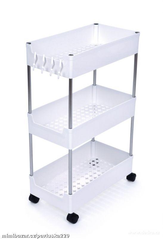 Pojízdný regál SLIM STEEL 21 cm do úzkých prostor