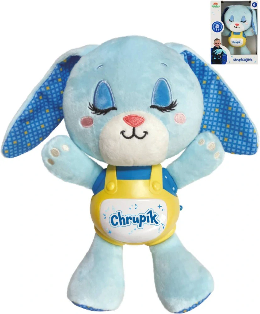 Baby zajíček Chrupík usínáček na baterie