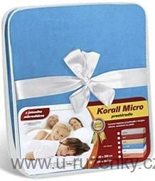Prostěradlo Korall micro 90x200 (sv.modrá)