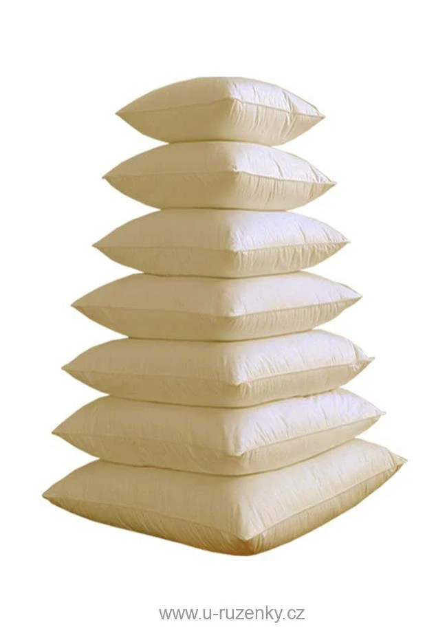 Polštář peří 70x90 1100g krémová sypka