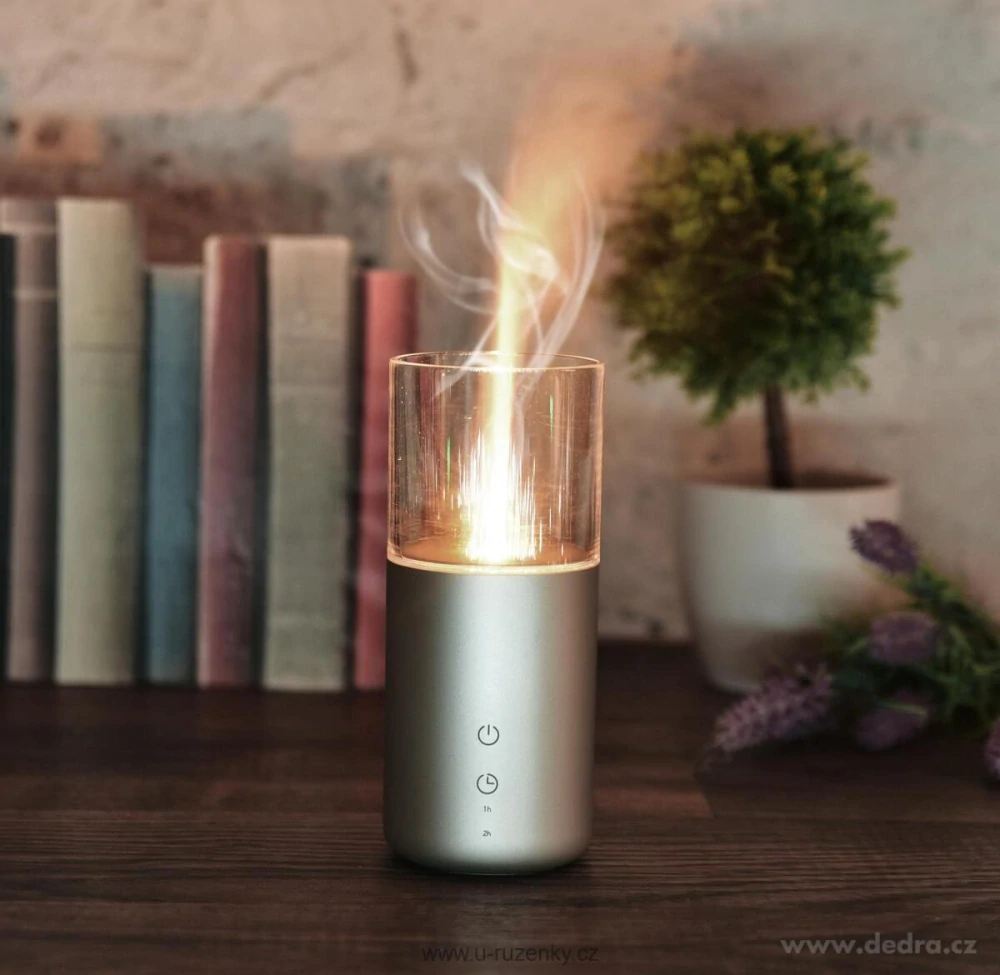 AROMIQA | přenosný USB aroma difuzér | LED osvětlení & časovač | sonická technologie