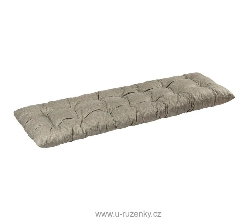 Sedák na lavici prošívaný šedá 40x120 cm