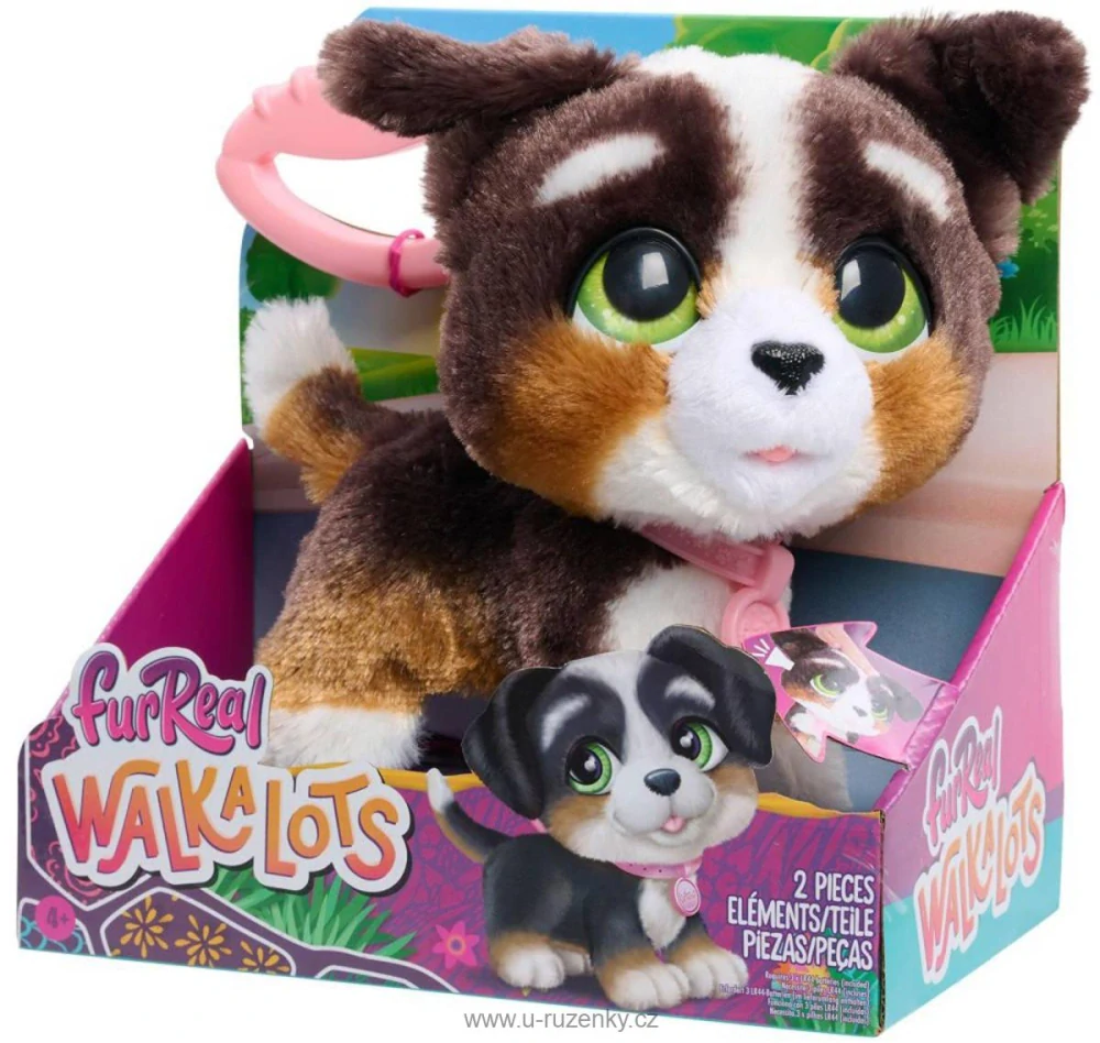 FurReal Wag-A-Lot Bernardýn pes interaktivní na vodítku na baterie
