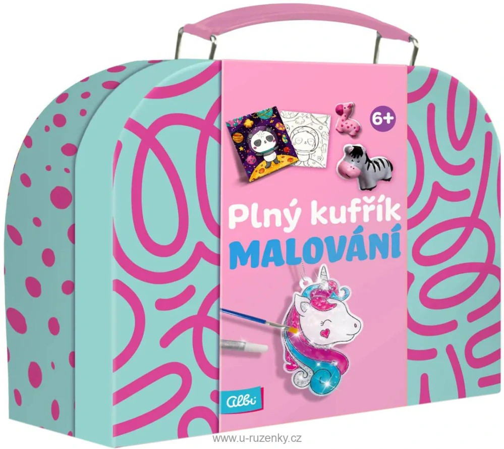 Plný kufřík Malování dětská kreativní sada v kufříku
