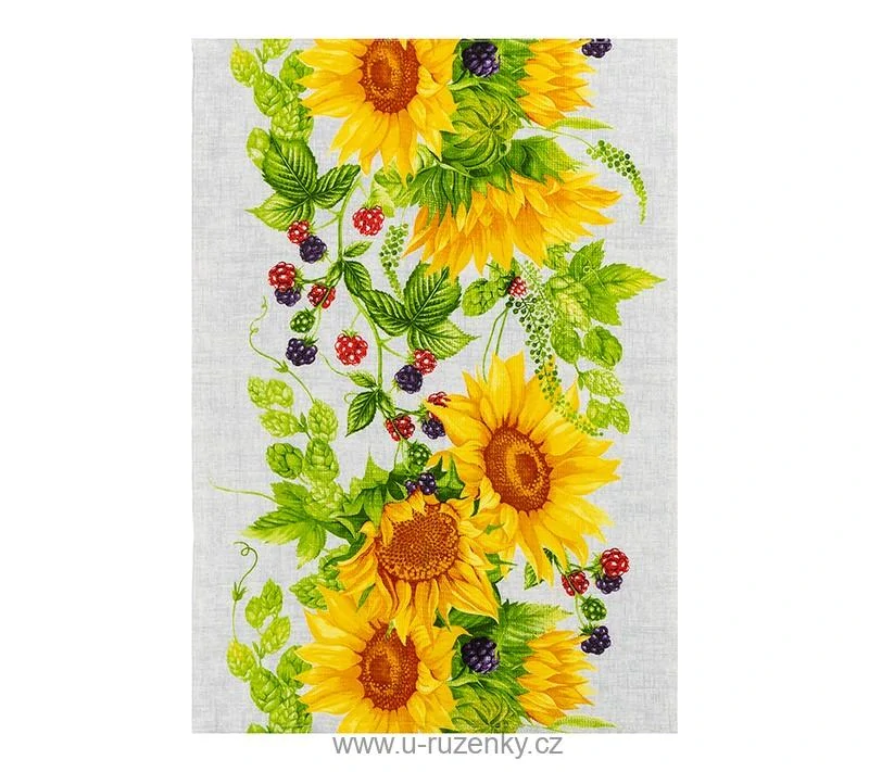 Kuchyňská utěrka 1 ks Žlutá,Zelená,Šedá 50x70 cm