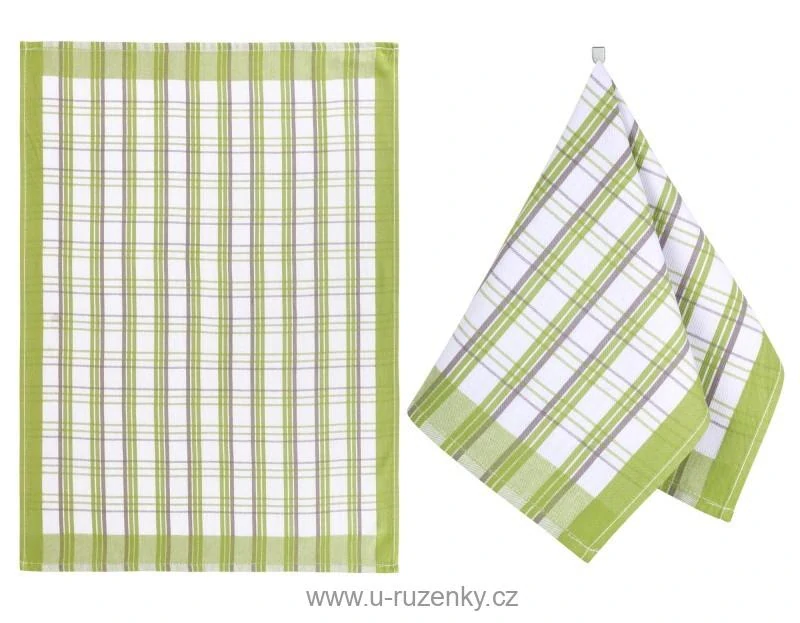 Kuchyňská utěrka 1 ks Zelená 50x70 cm