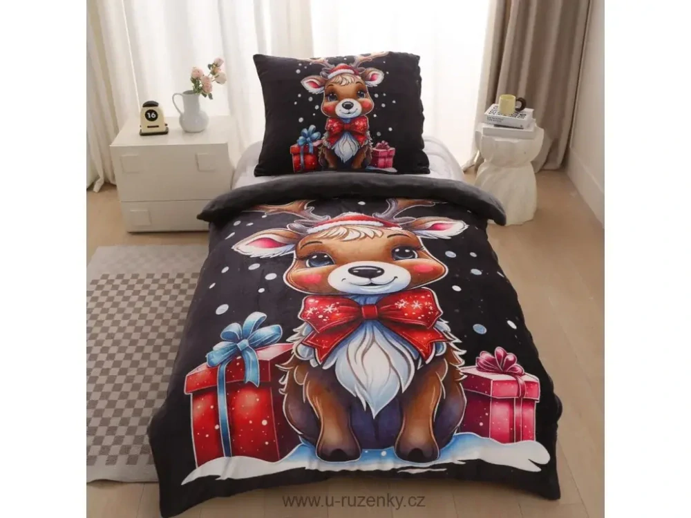 Vánoční povlečení mikroflanel Chris