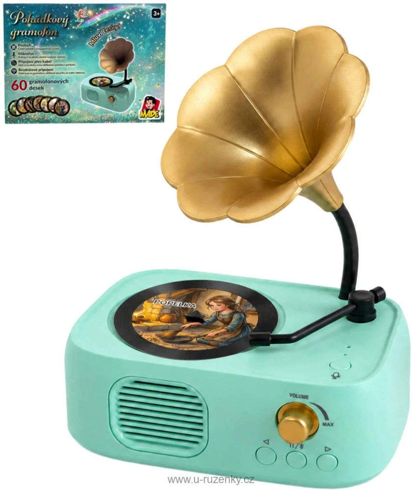 Kouzelný gramofon pohádky a písničky na baterie