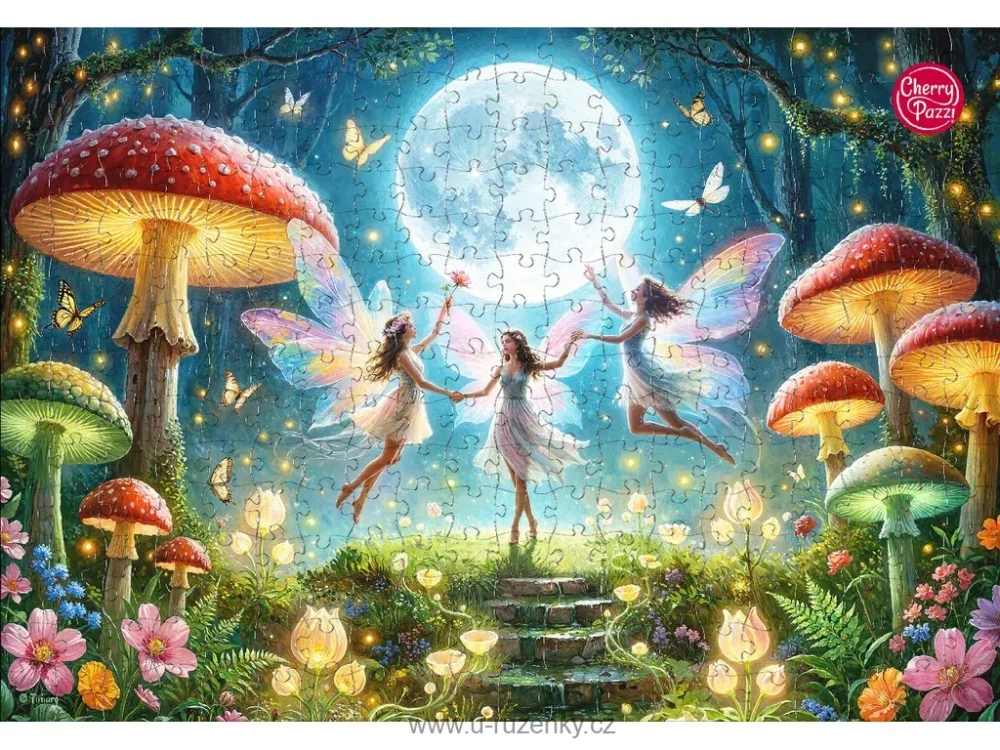 Puzzle 300d. Cherry Pazzi - Fairy Ring (Víly a muchomůrky)