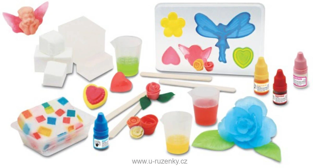 Mýdlová laboratoř kreativní set výroba voňavých mýdel