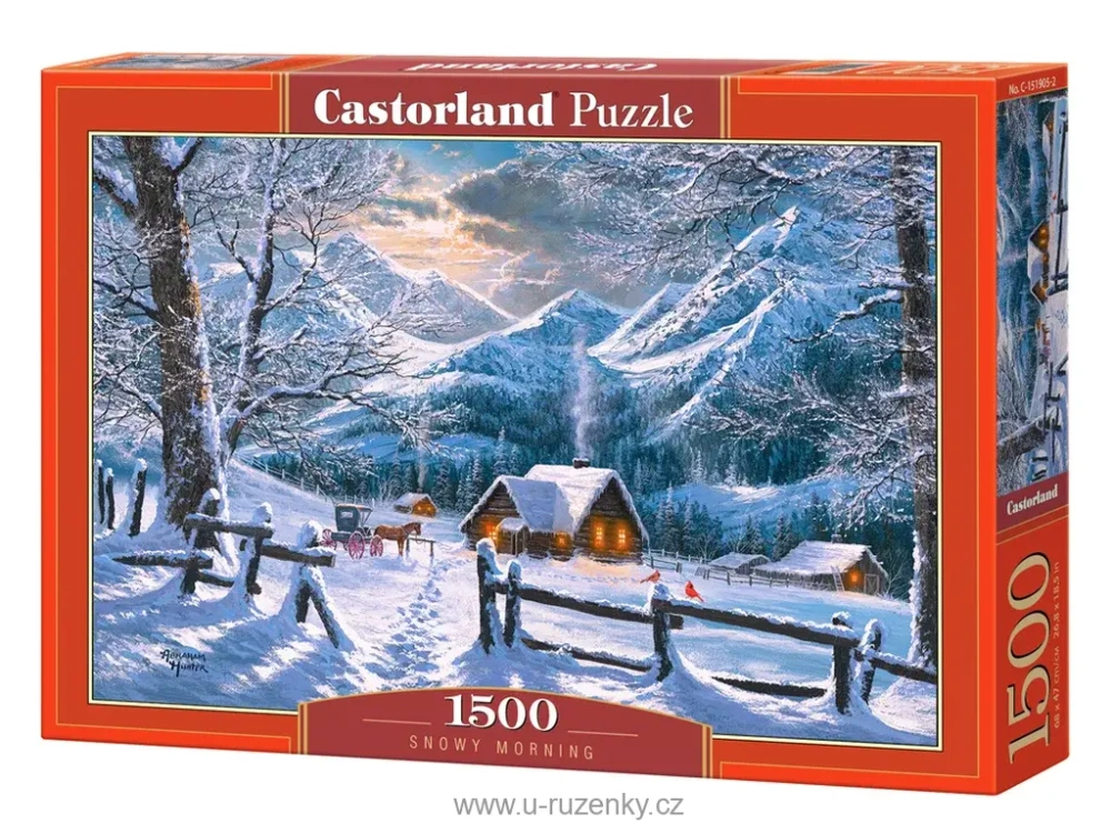 Puzzle Castorland 1500 dílků - Zasněžené ráno