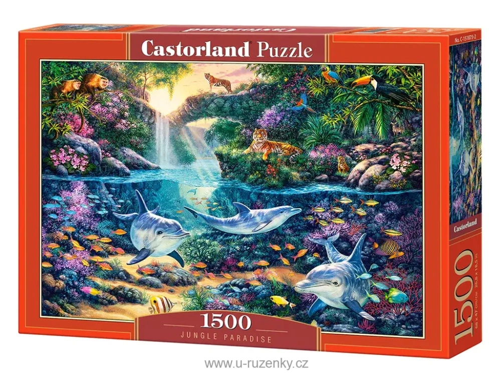 Puzzle Castorland 1500 dílků - Ráj uprostřed džungle