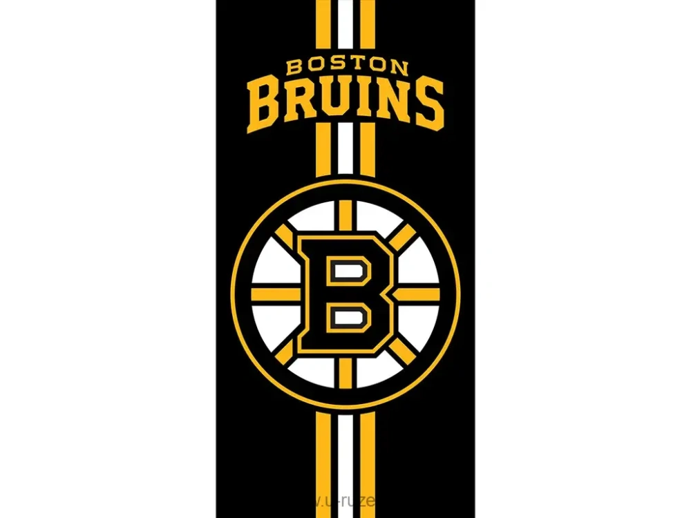 Froté osuška NHL Boston Bruins Prestige Black 70x140 cm