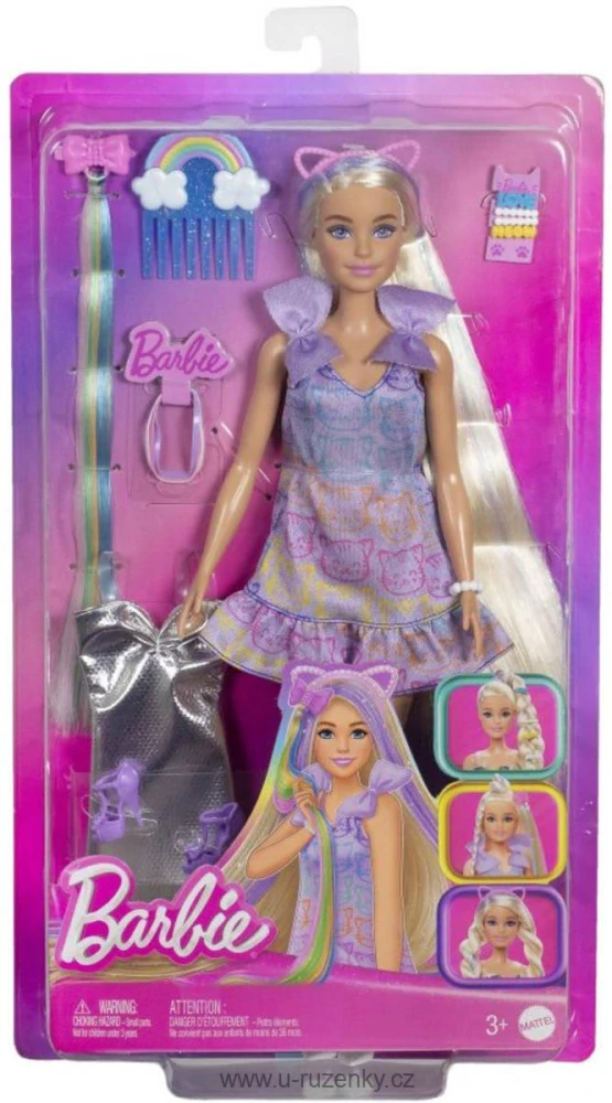 Panenka Barbie parádnice kadeřnický set s doplňky