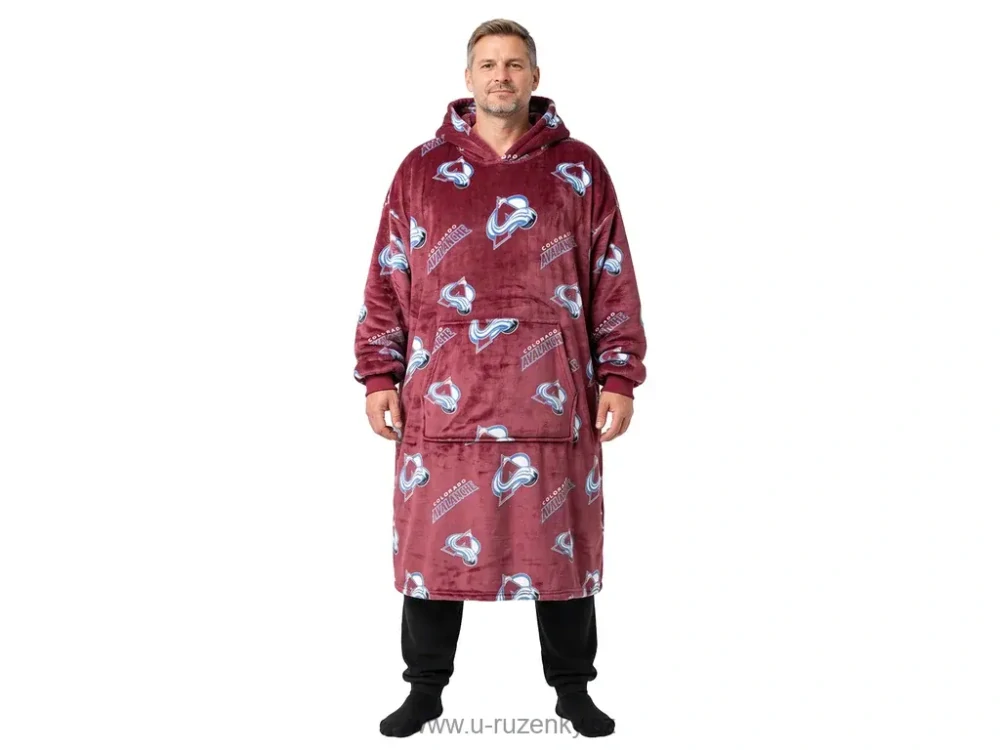 Mikinová deka NHL Colorado Avalanche velikost XL
