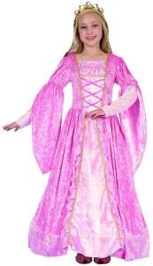 Šaty růžová princezna vel.M (120-130cm) 5-9 le