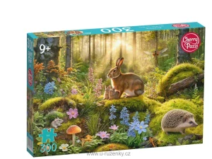 Puzzle 300d. Cherry Pazzi - Forest Friends (Zajíci a ježek)