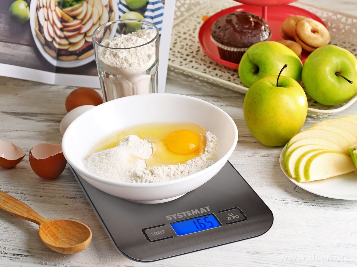 Přesná LCD digitální kuchyňská váha, do 5 kg