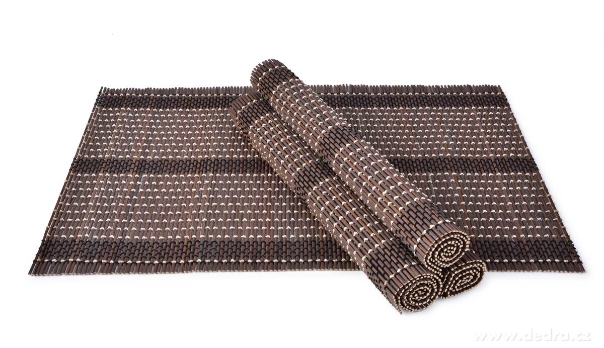 4 ks bambusové prostírání 44 x 30 cm