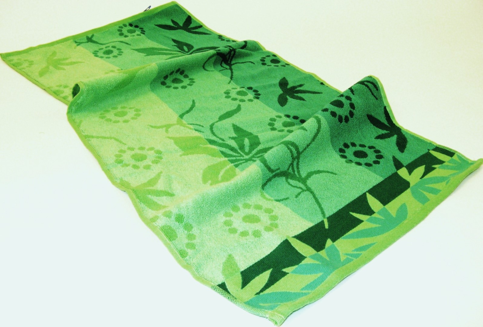 Luxusní dárkový froté set 2ks osušek 70x140cm zelená