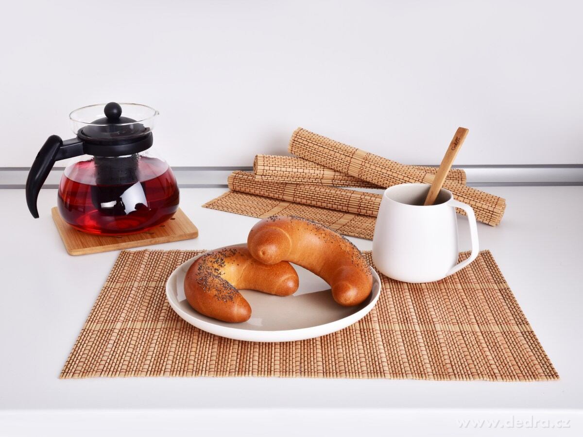 4 ks bambusové prostírání GoEco®, 45 x 30 cm