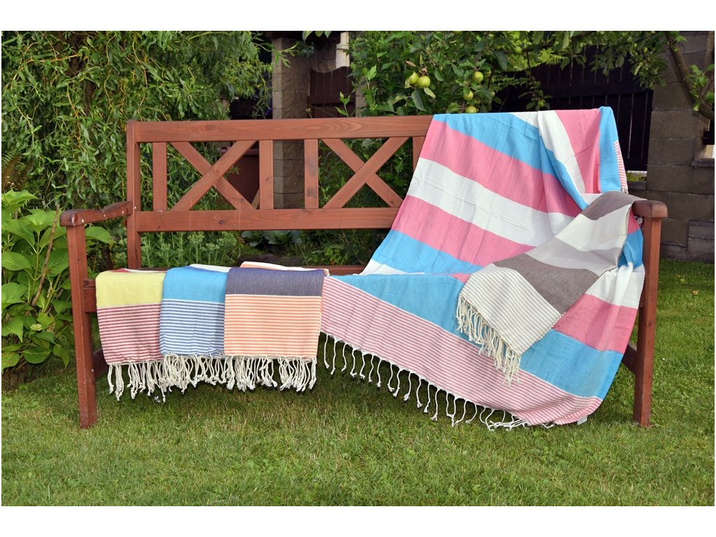 Peshtemal osuška Rainbow Růžová