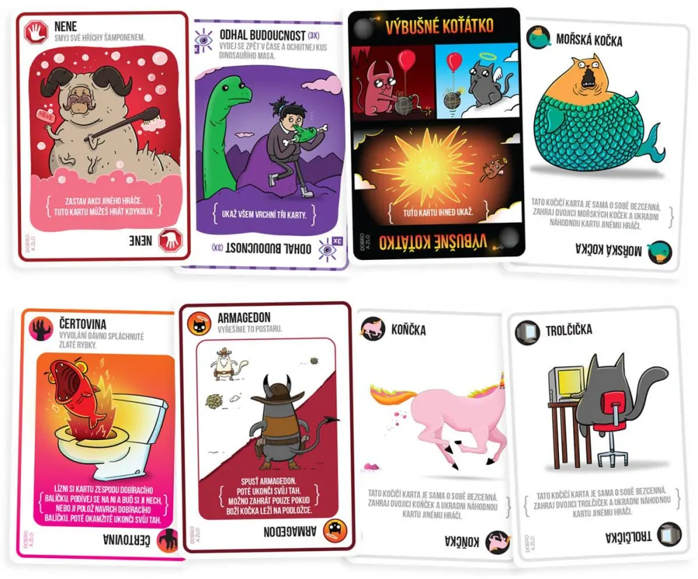 Hra Výbušná koťátka: Dobro a zlo 