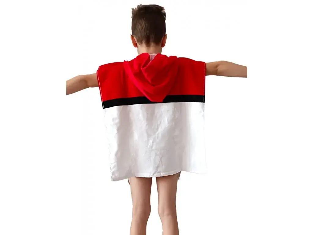 Dětské pončo Pokémon Pokéball a Pikachu