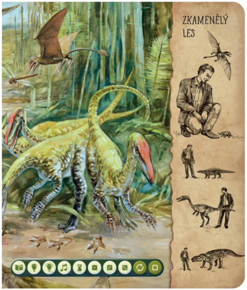 Kouzelné čtení Kniha interaktivní Dinosauři