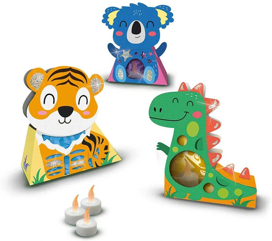 Výroba svítících luceren zvířátka set na baterie LED Světlo