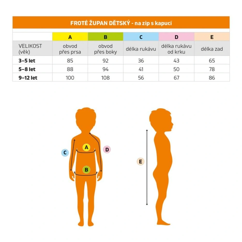 Froté župan na zip zelená vel. 5 - 8 let
