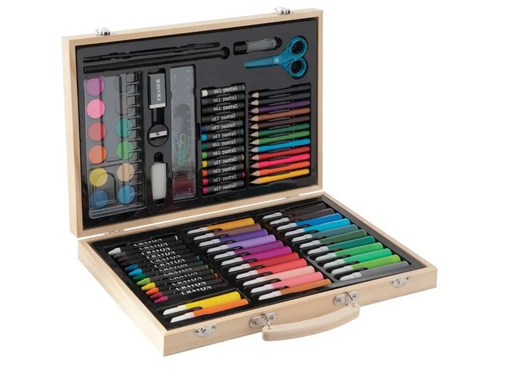 Sada na malování a kreslení v kufříku, 86 ks