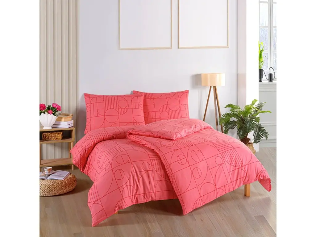  Bavlněné povlečení Geo Sunset Coral