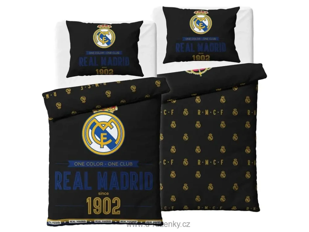 Fotbalové povlečení Real Madrid Royal Black