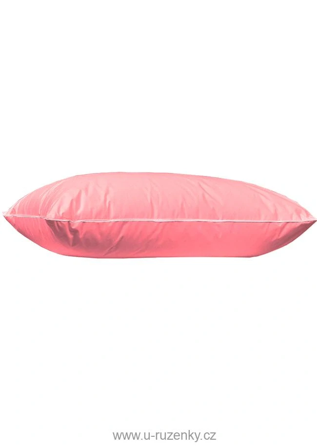 Polštář peří 70x90 1400g růžová sypka