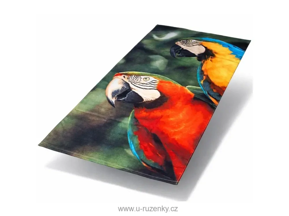 Froté osuška Barevní Papoušci Ara