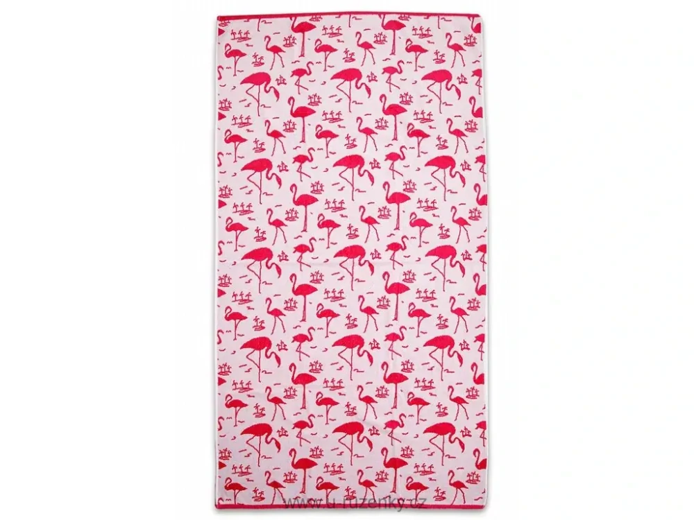 Plážová osuška Plameňáci 90x170 cm