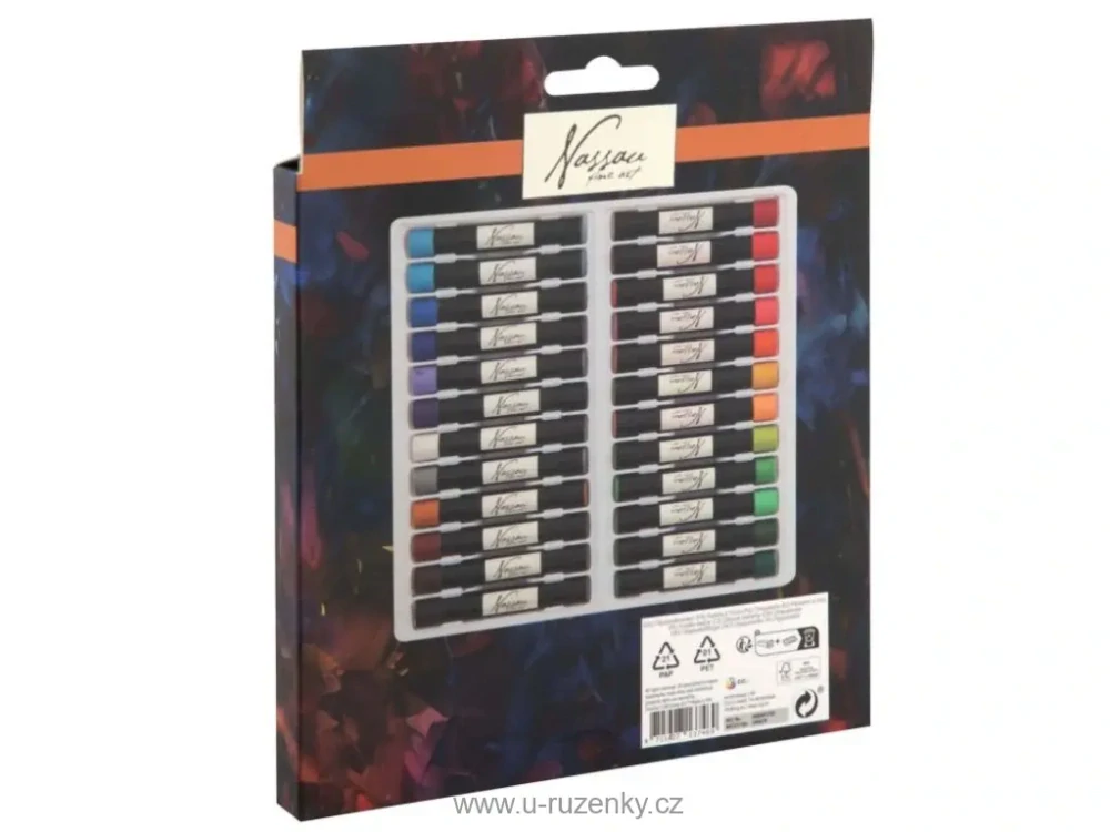 Olejové pastely, 24 barev