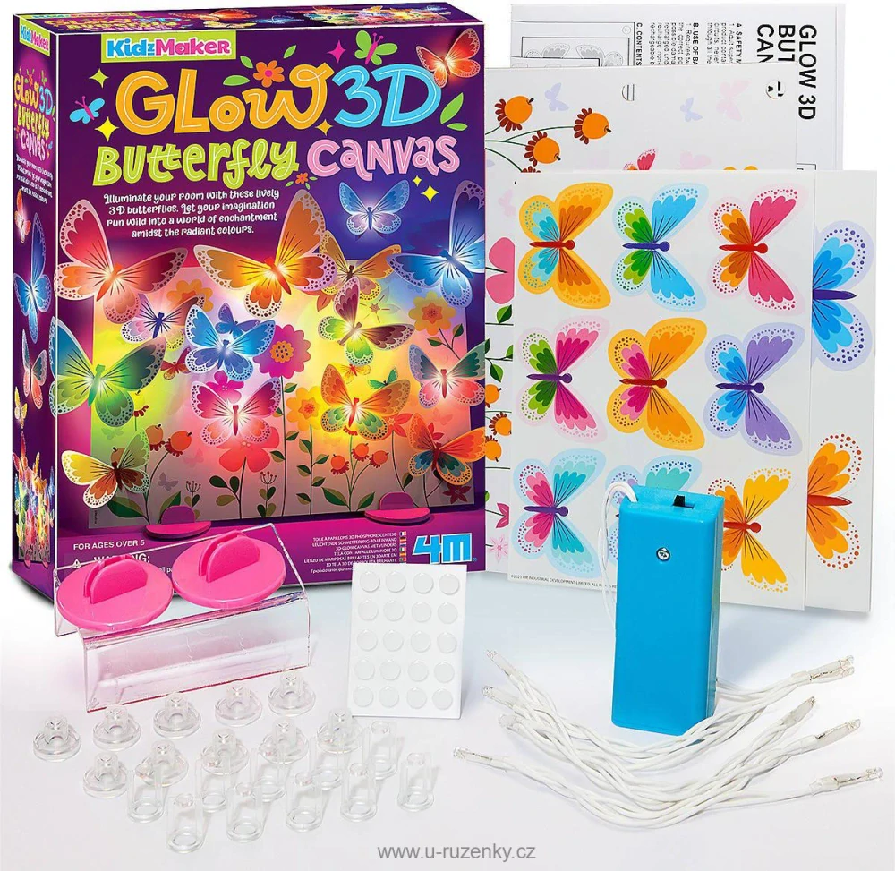 Motýlí plátno svítící kreativní set