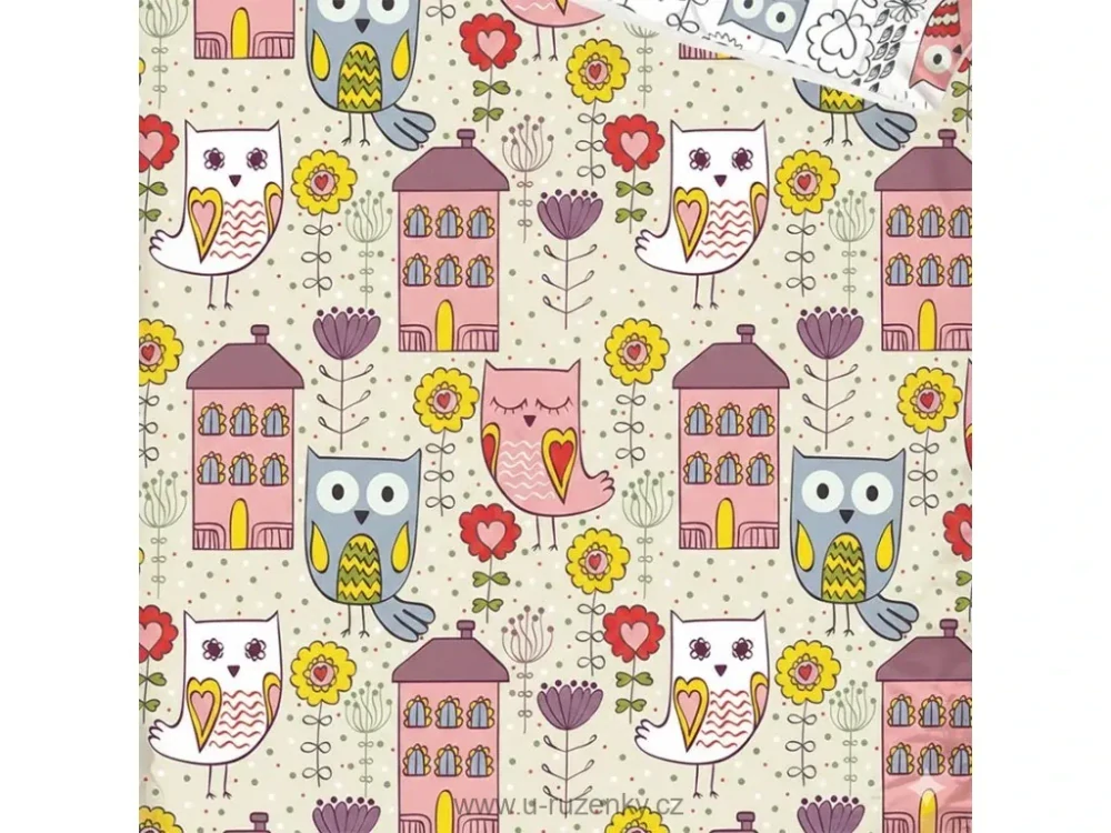  Povlečení do postýlky Sovy ve Městě