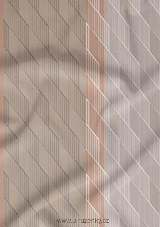 Flanelové povlečení - Geometrie béžová