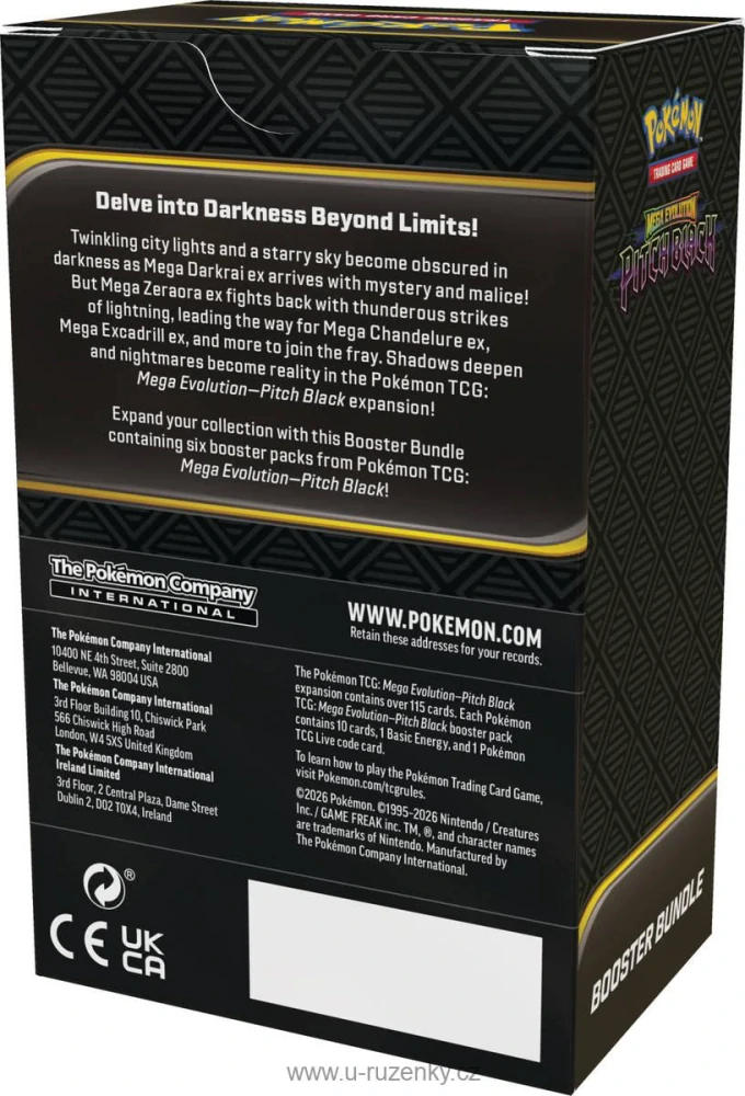 Pokémon TCG: ME05 Pitch Black Booster Bundle set 6x booster